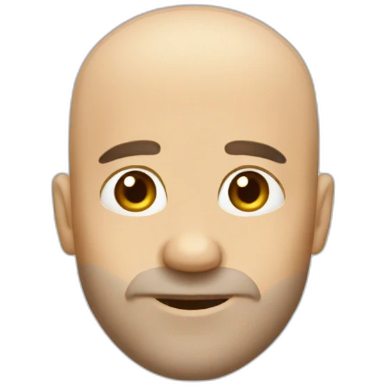 Baldness with hair emoji