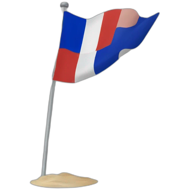  drapeau français flottant  emoji