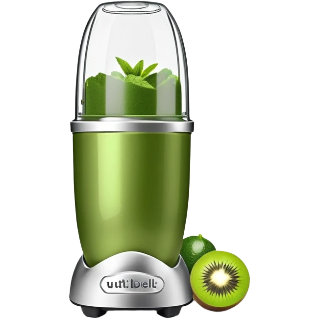 Emoji de una nutribullet color verde emoji
