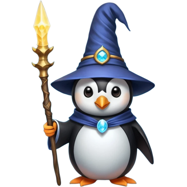 Penguin Wizard emoji