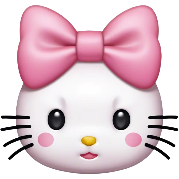 Hello kitty with a bow emoji