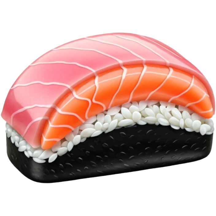 sushi piece light pink sashimi  emoji
