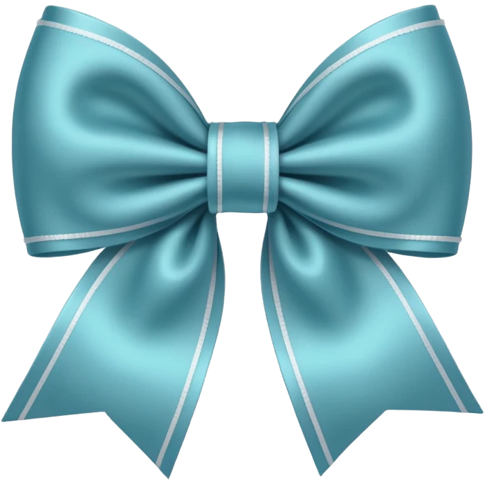 Cute little bow white emoji