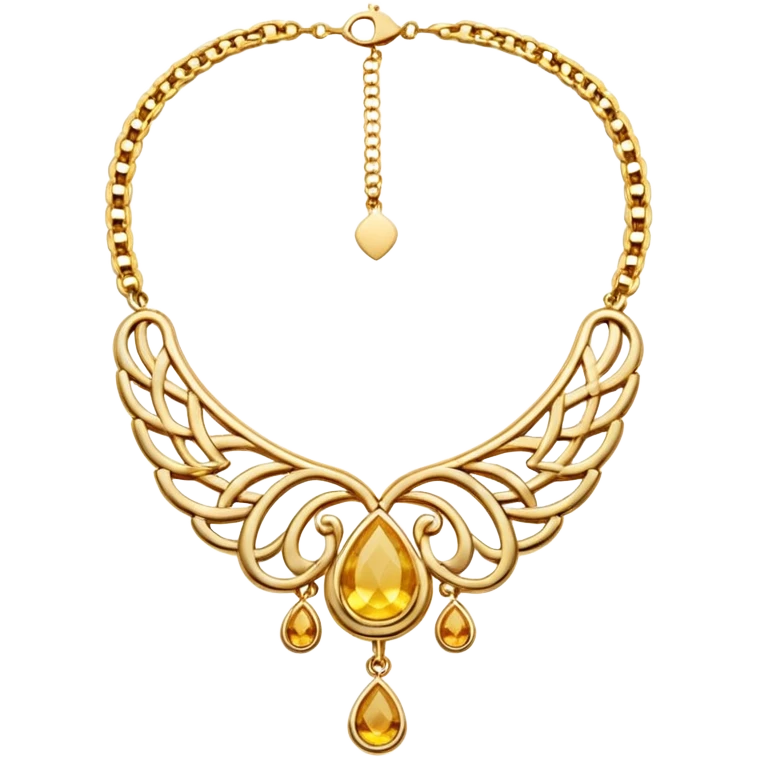 gold necklace emoji