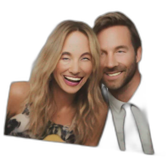 a corporate party event in a polaroid frame emoji