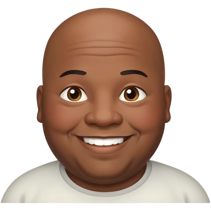 fat black man  emoji