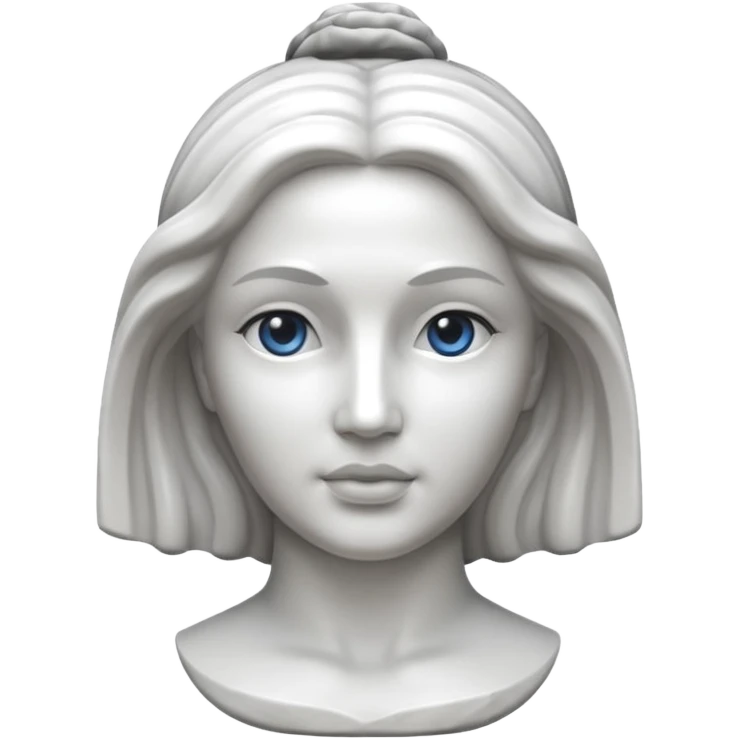 Marble style statue of woman face  emoji