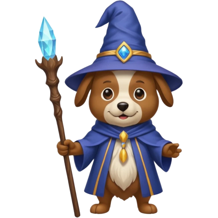 Dog wizard emoji