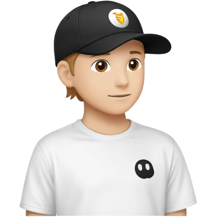 cap with a simple logo on the front panel emoji