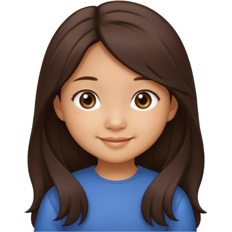 Create 4 cute emoji-style illustrations of a Filipina girl, chibi cartoon style, round face, warm brown skin, long dark hair.
Emoji 1: smiling sweetly with soft eyes.
Emoji 2: blushing shyly, hands near face, kilig expression.
Emoji 3: playful wink with a small heart.
Emoji 4: blowing a kiss. emoji