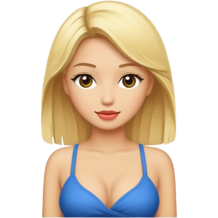 mude sexy blonde women emoji