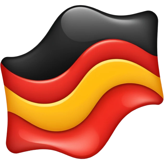 A wawy black and red rectangle with medium sized yellow circle in the middle emoji