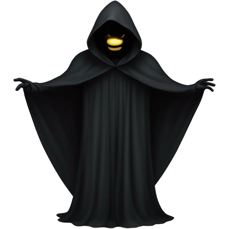 hooded dark figure  emoji