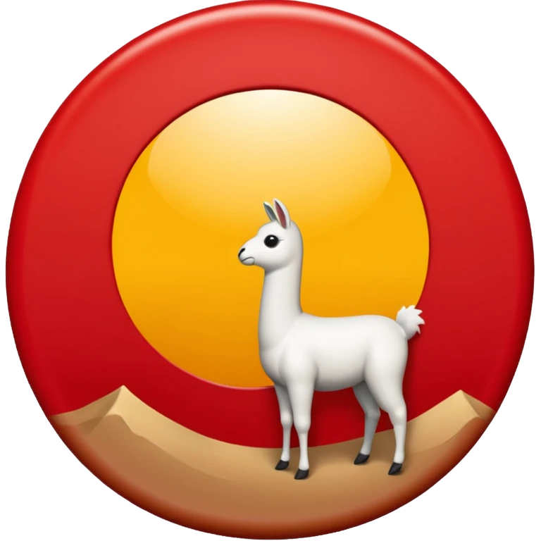 Emoji estilo vectorial de un sol rojo con llamas suaves alrededor, en el centro un círculo blanco con borde rojo y una letra “U” roja gruesa. Diseño simple, colores sólidos, sin texto adicional, fondo transparente, estilo emoji oficial. emoji