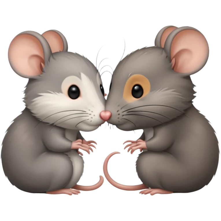 Rats kissing emoji