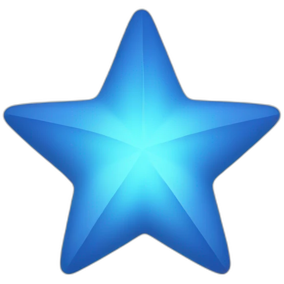 Blue star emoji