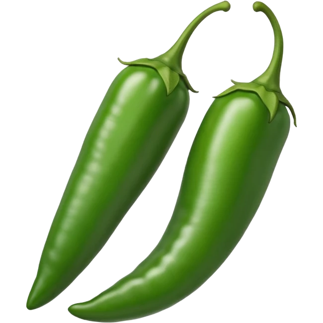 Green chili pepper emoji