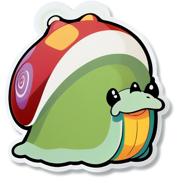 Snail with a jumper  emoji