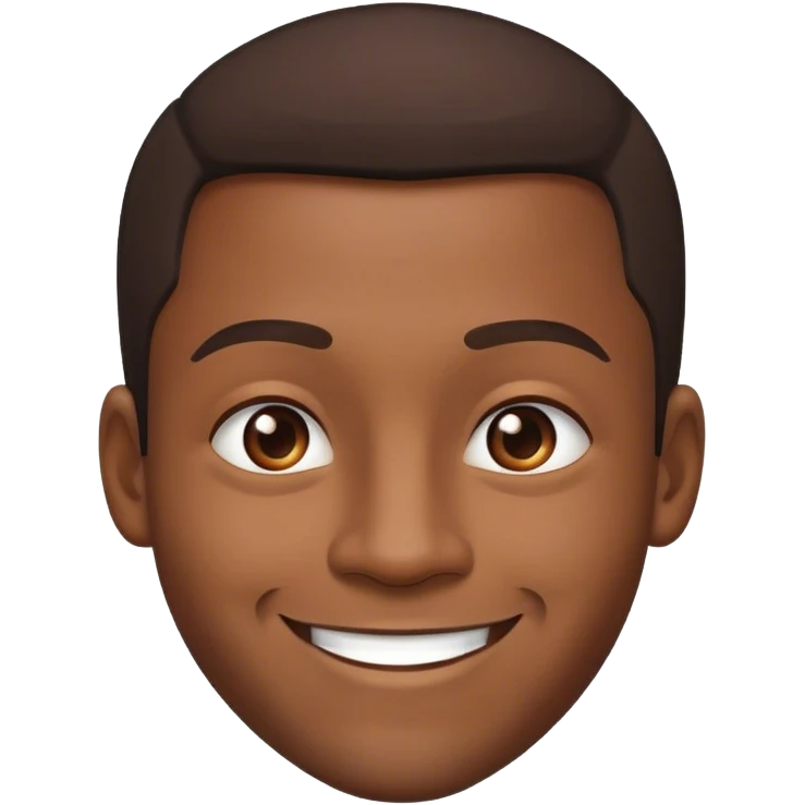 black guy smirking  emoji