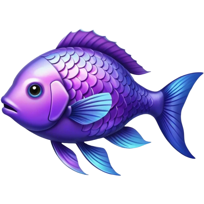 violet fish emoji