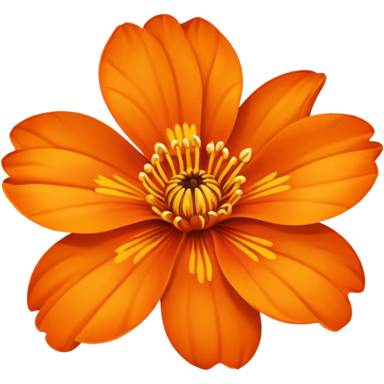 Orange flower emoji