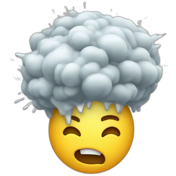 head exploding with big idea emoji