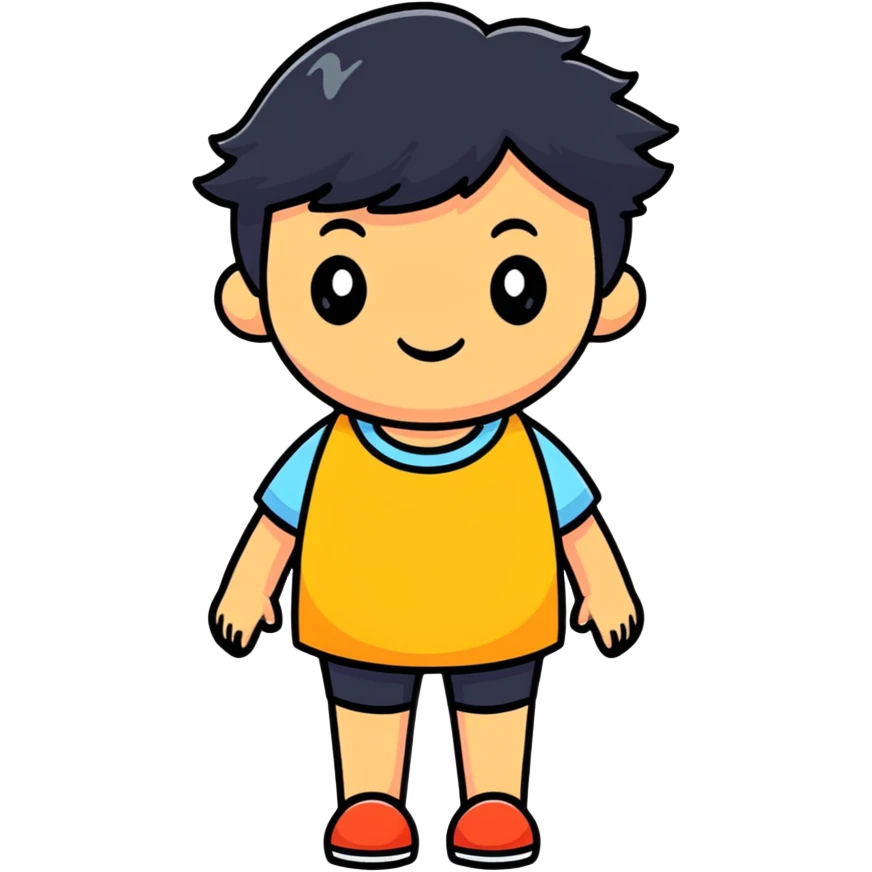 legs with hair, cartoonish sticker style emoji