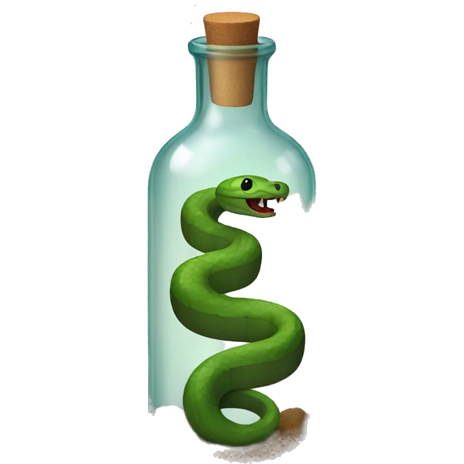 snake in a bottle emoji