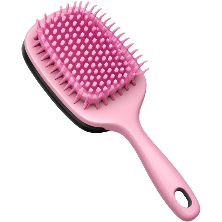 light pink hairbrush apple emoji style variation 4 emoji
