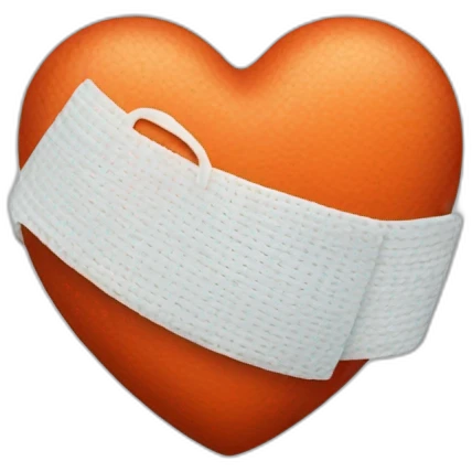 coeur avec bandage emoji