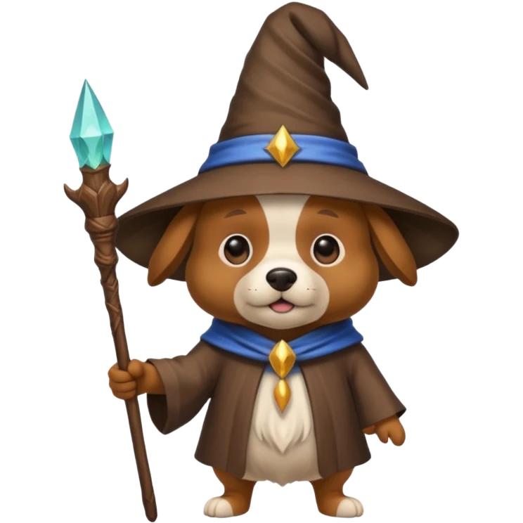Dog wizard emoji