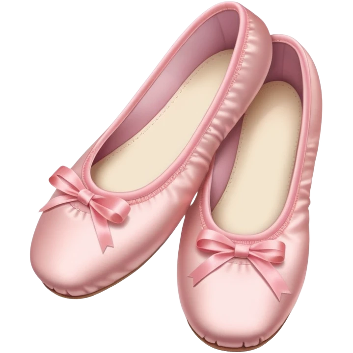ballet slippers, flat dance shoes, iPhone emoji style emoji
