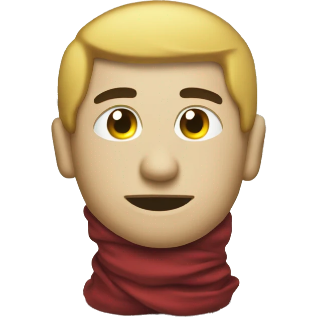 Dark red strap of dollars emoji