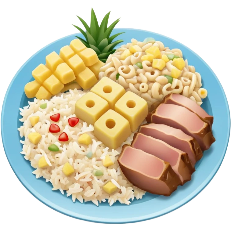 Hawaiian plate lunch emoji