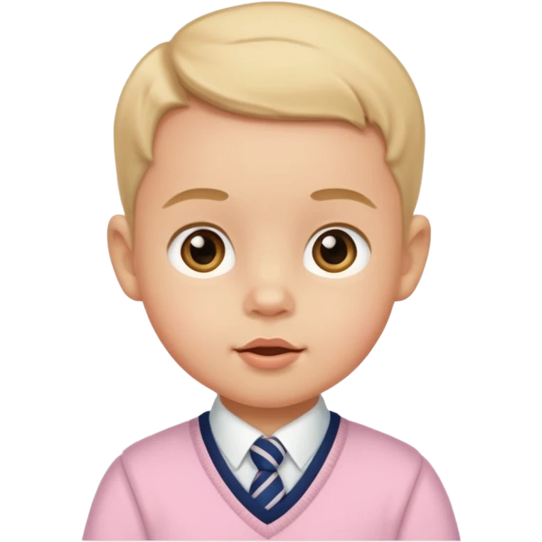 A preppy baby emoji
