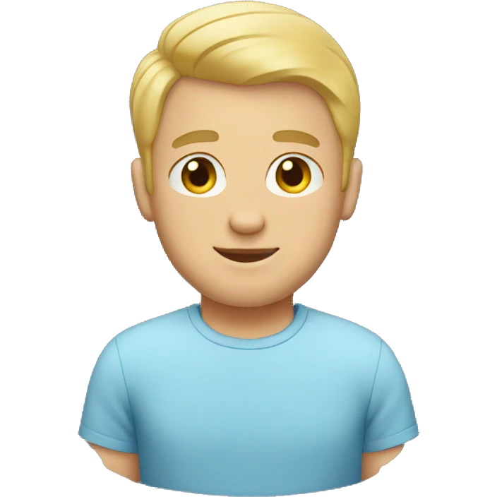 blonde dad with short hair emoji