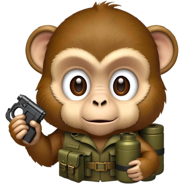 monkey with a grenade emoji