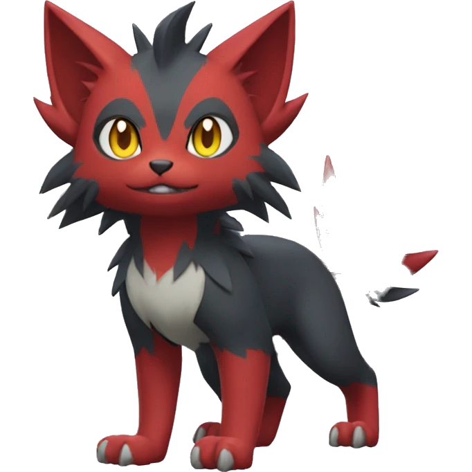 Litten-Zoroark full body emoji