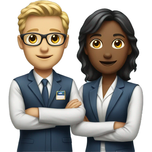 Team of specialists 3 person emoji