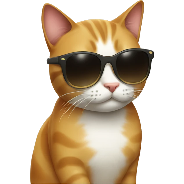 Cat with sunglasses emoji