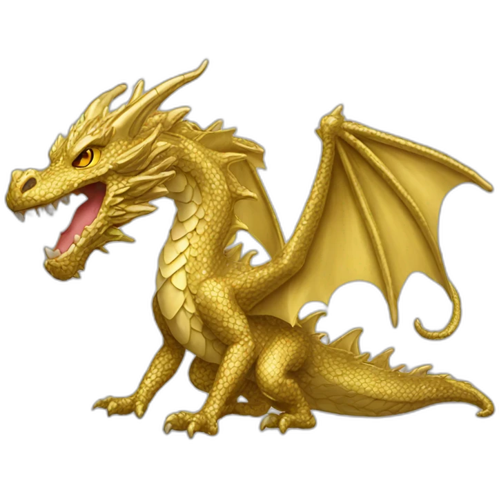 lace dragon gold emoji