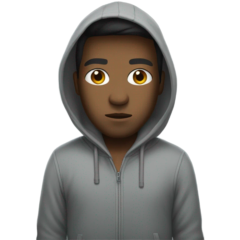 Harsh wearing a hoodie emoji
