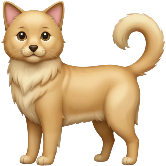 cat and dog one body emoji