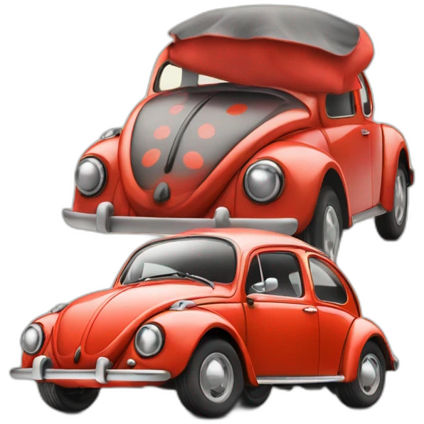 Coccinelle voiture emoji
