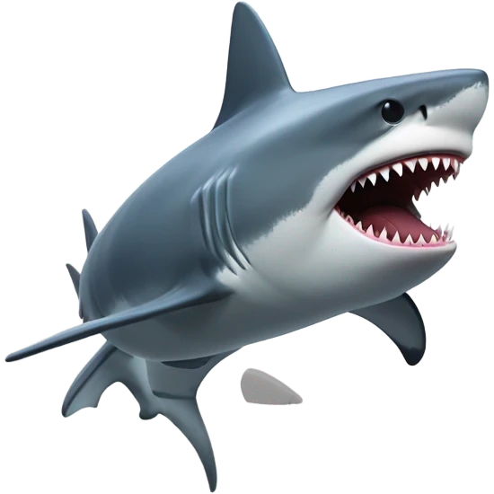 Shark throwing up emoji