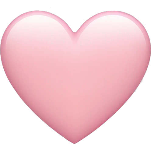 Light pink heart  emoji