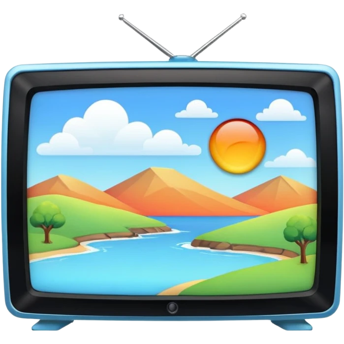 thumbnail picture mac os, video preview tv icon, landscape in video emoji