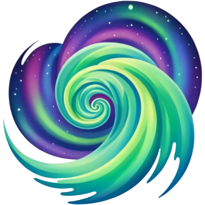 something that represents the aurora emoji