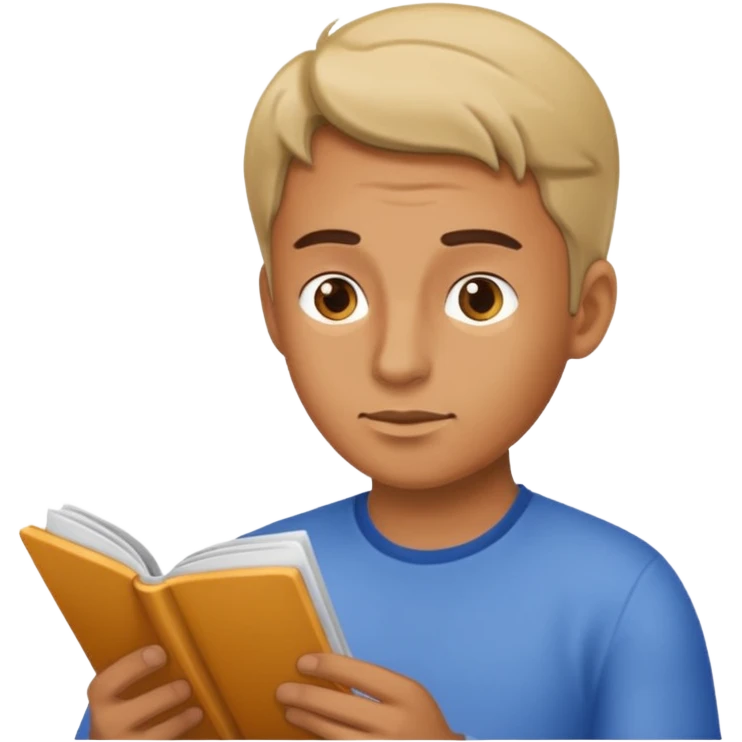 man reading instructions emoji