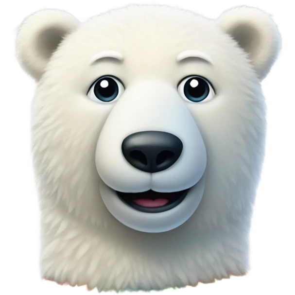 Polar Bear with fuzzy socks emoji